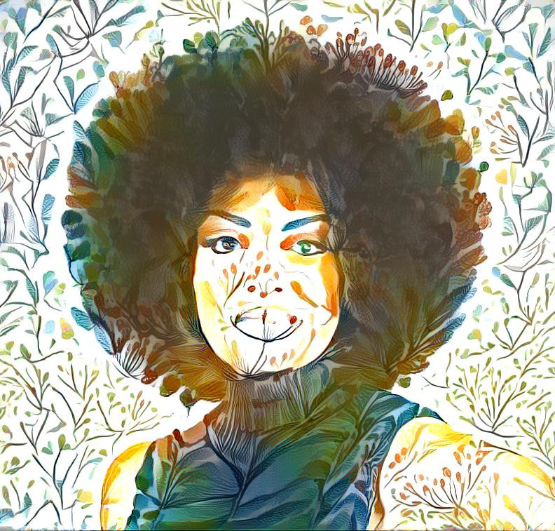 girl, afro hair