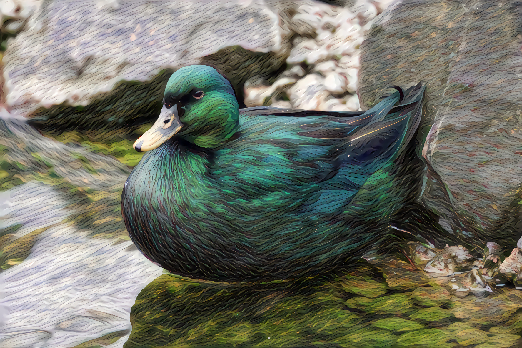 Emerald Duck, male