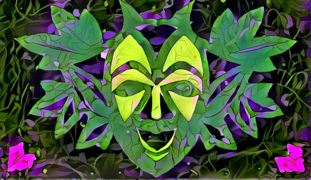 Leaf  mask - by Deb Berk