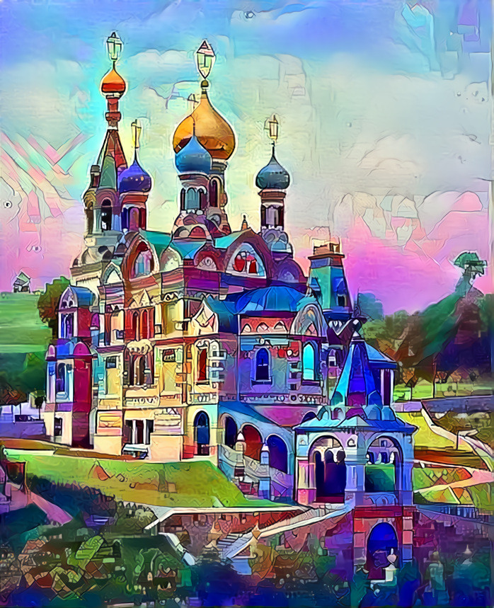 Church of Many Colors   (photo from Public Domain)