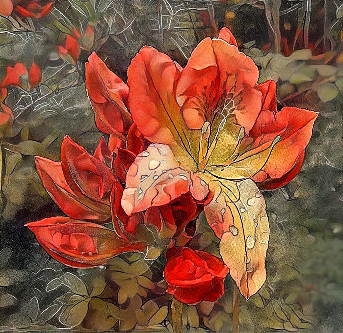 Azalea bloem