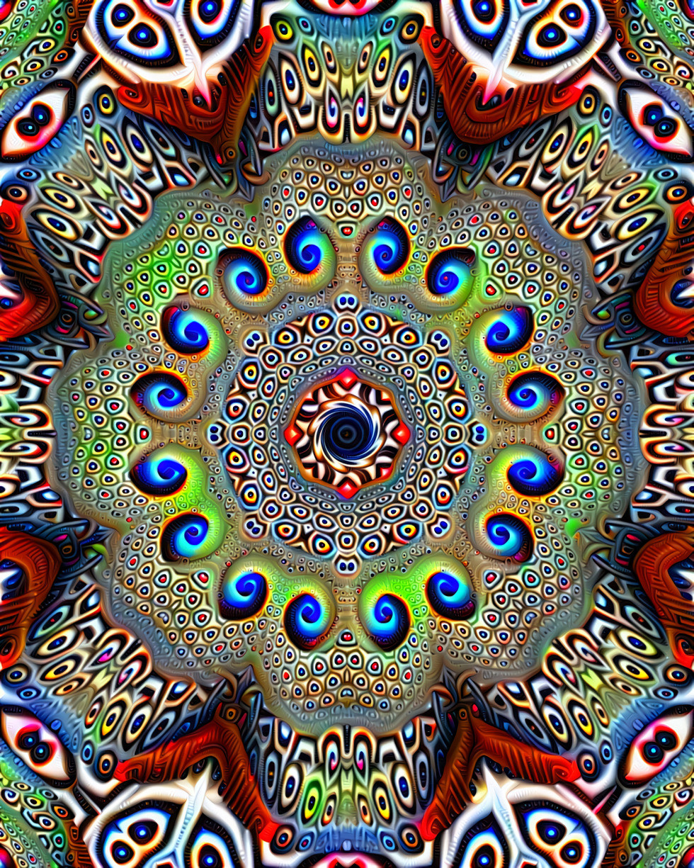 Deep dream mandala✨