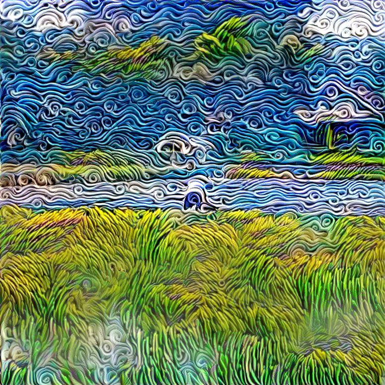 Paddy field of waves