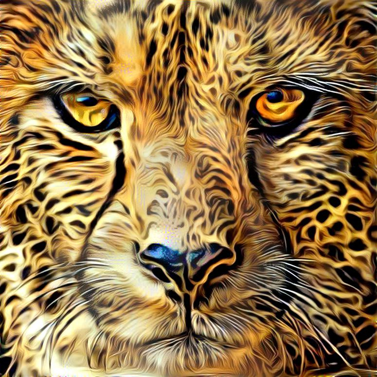 Deep Dream: Cheetah (Ver.2)