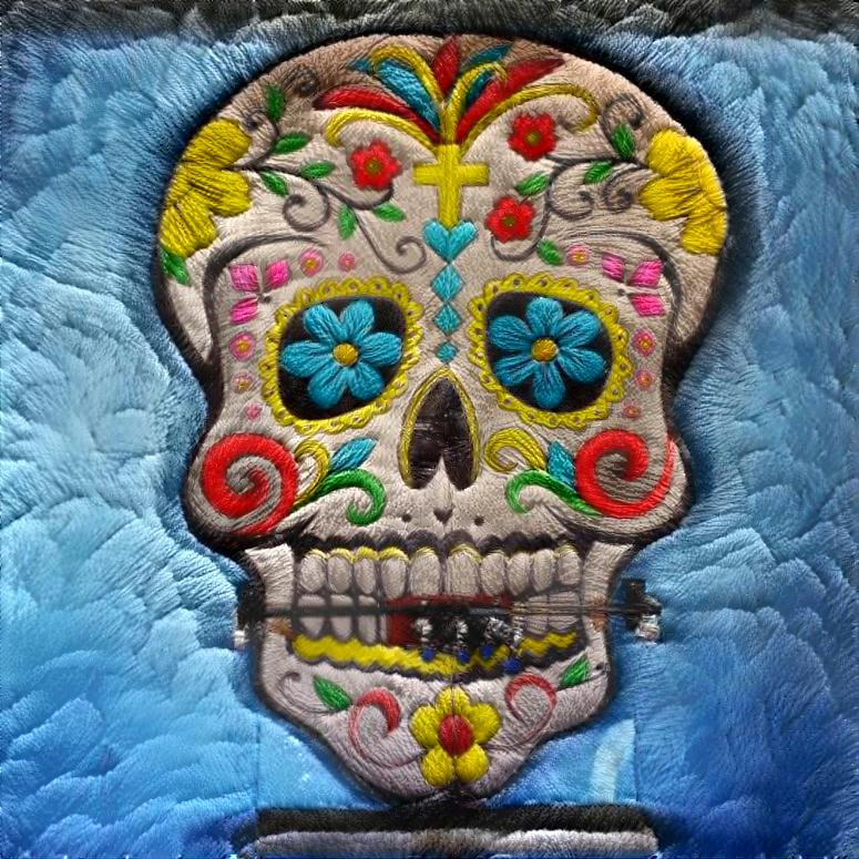 Embroidered Skull