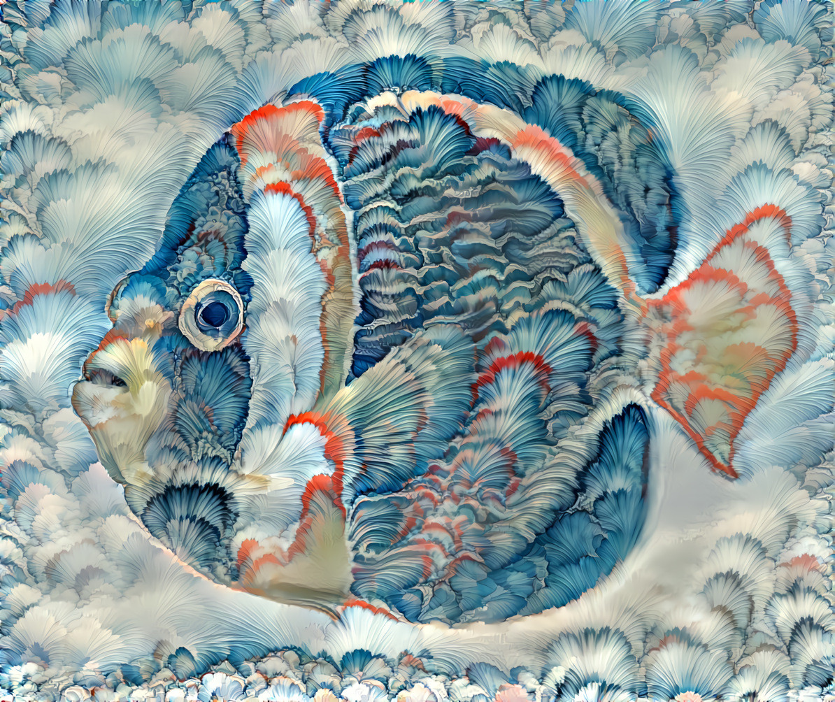 Blue fish (scalloped)