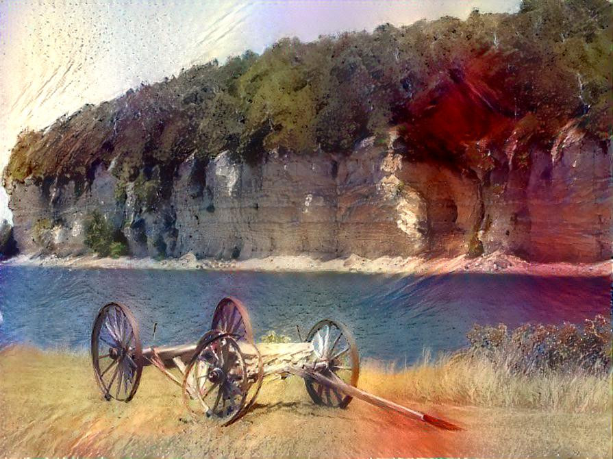 Vintage Wagon near Lake Michigan