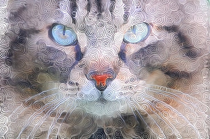 Deep Dream: Fluffy Cat (Ver.2)