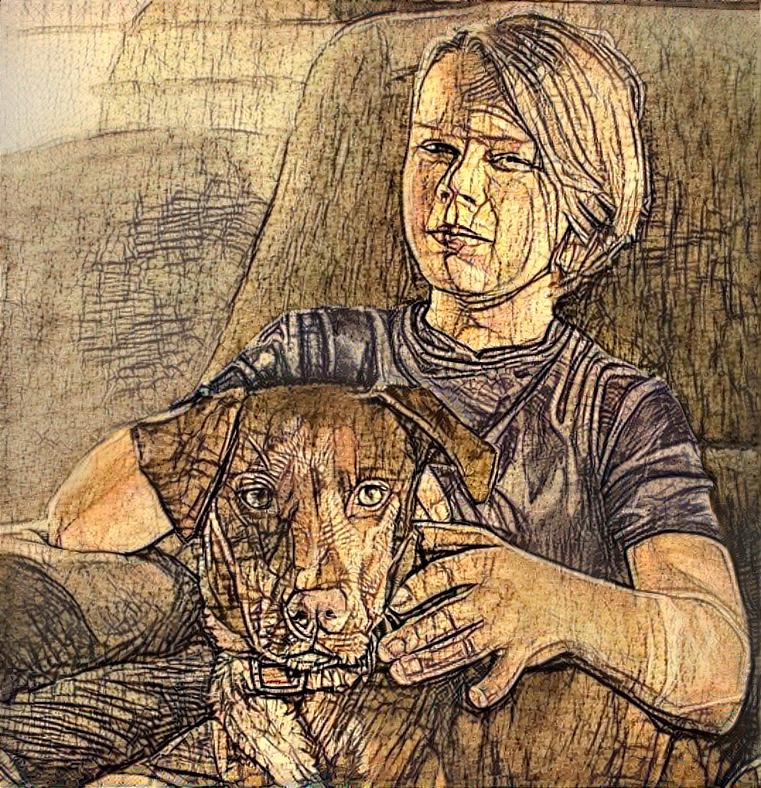 Boy and Dog