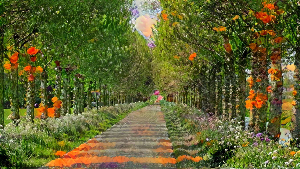 Flower lane.      (stock)