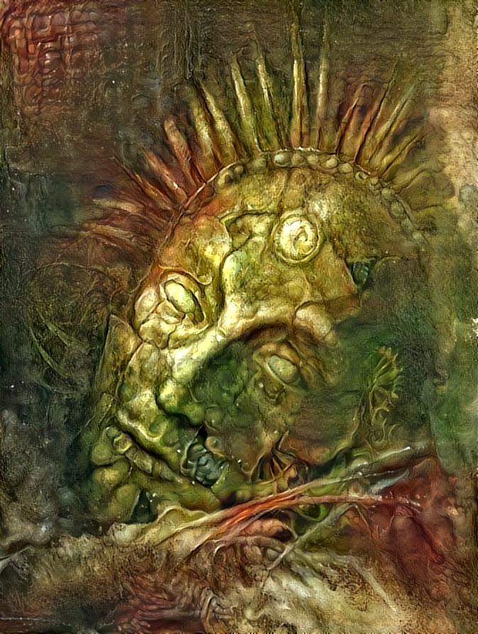 "Lost worlds" _ source: "The Puppet Master" (detail-Golem head) - artwork by Yaroslav Gerzhedovich _ (190814)