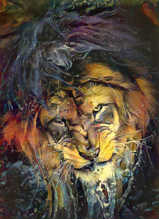 Dramatic Lion