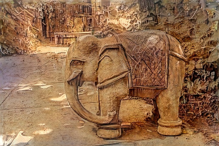 Wooden Elephant