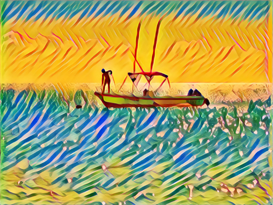 Boat on sea 1