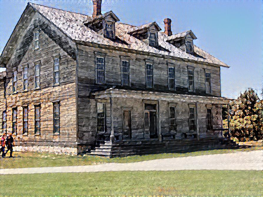 Well Weathered Wooden Building