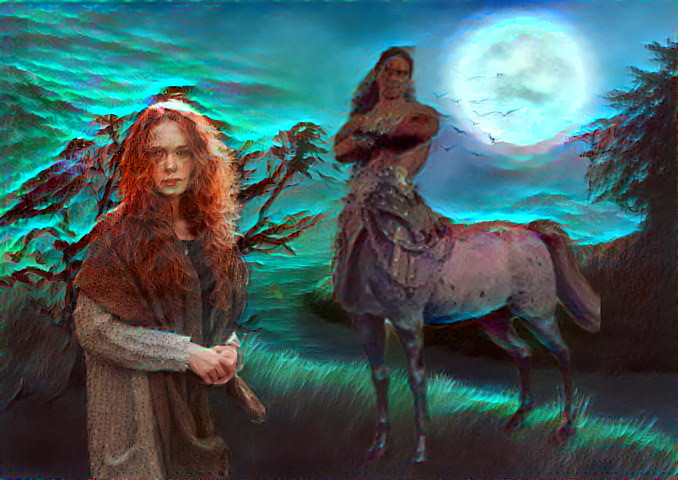 "Midsummer's Dream Under Full Moon" ~ From my original composite