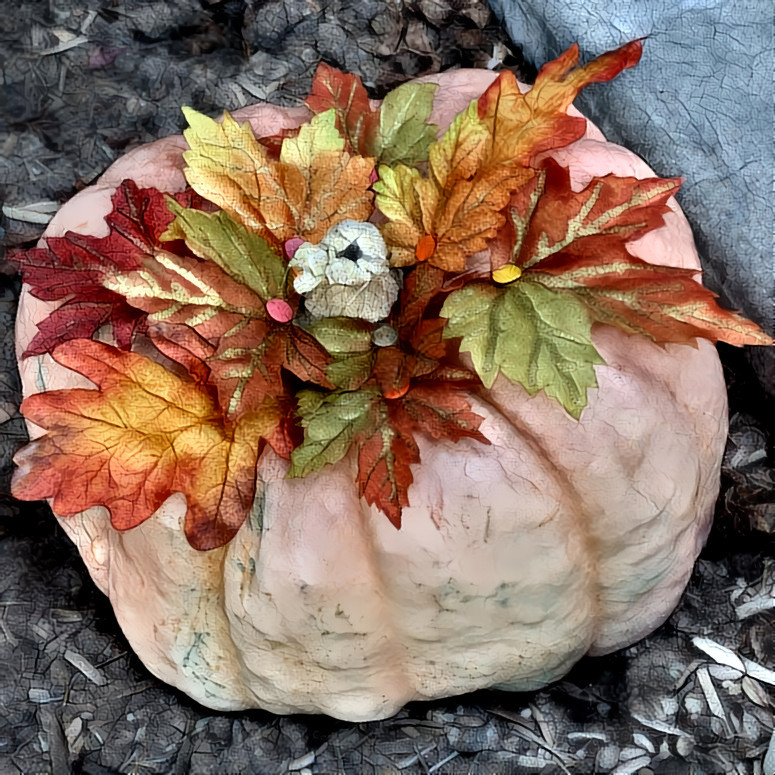 Pumpkin w Fall Leaves 10.20 | MR D 100% Colors