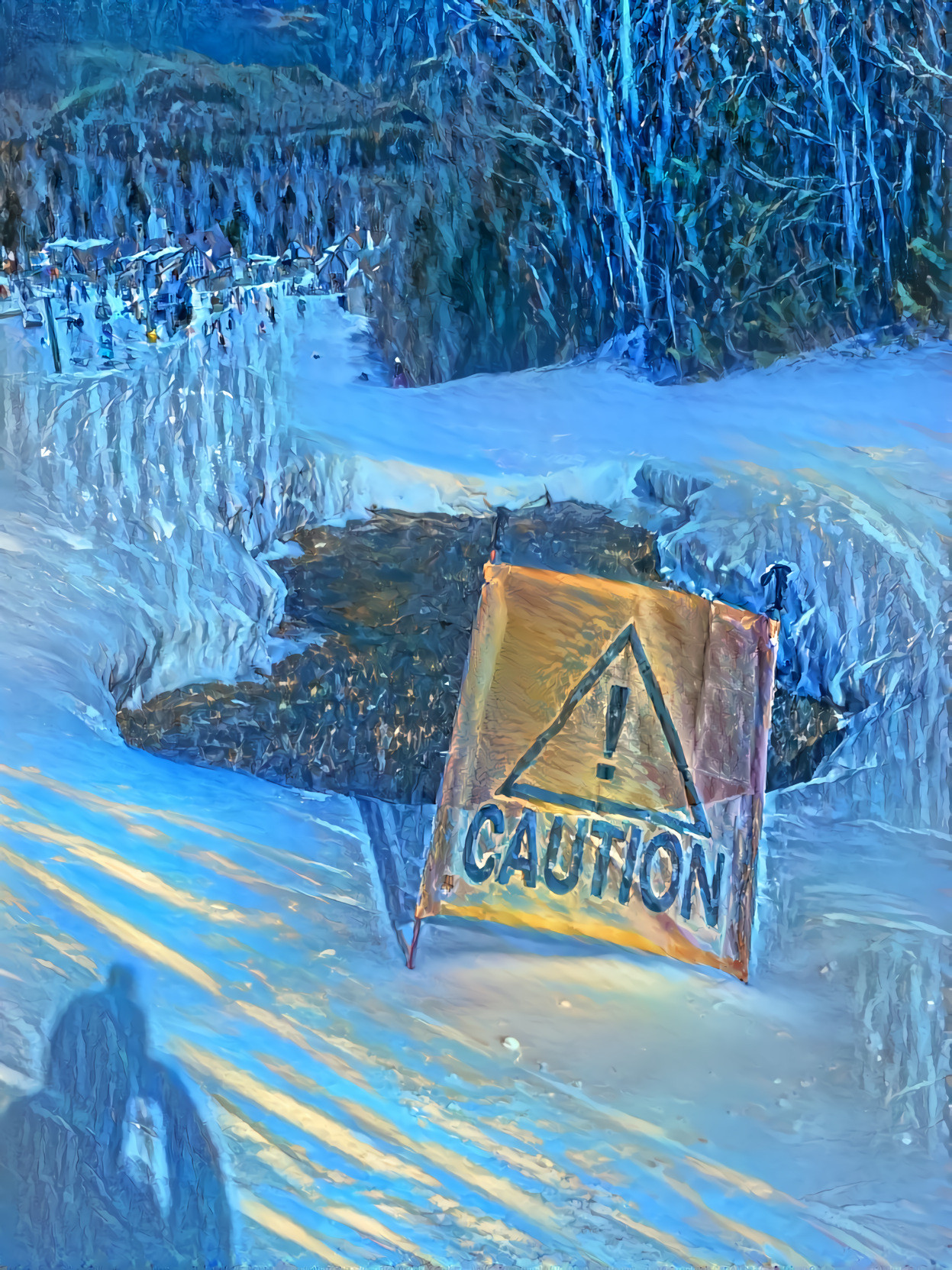 CAUTION - this wasn't on the ski report?!