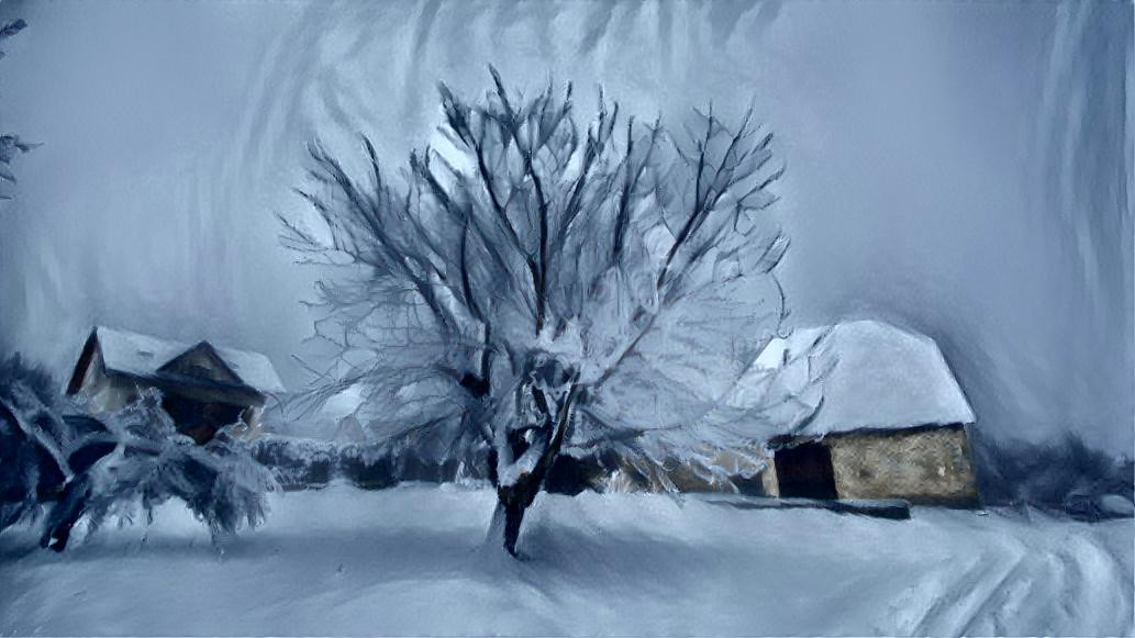 A tree in the snow 2