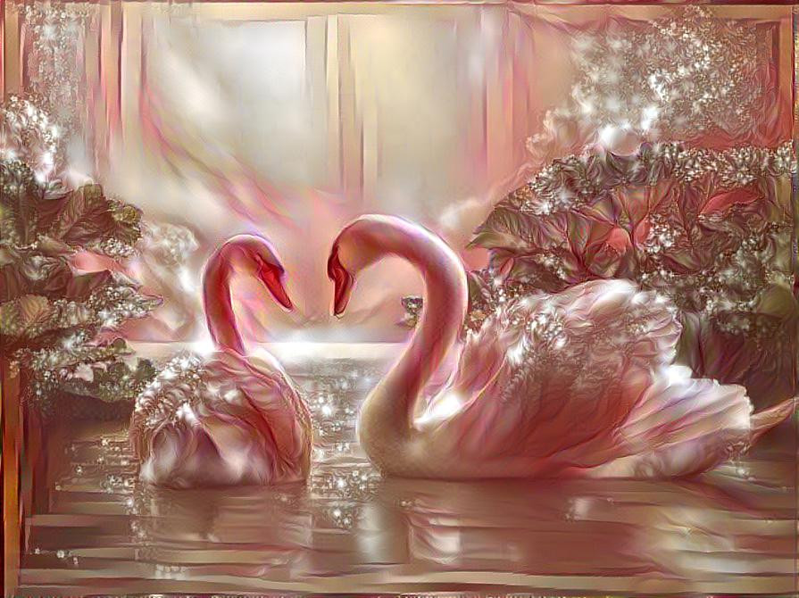  Sparkling swans