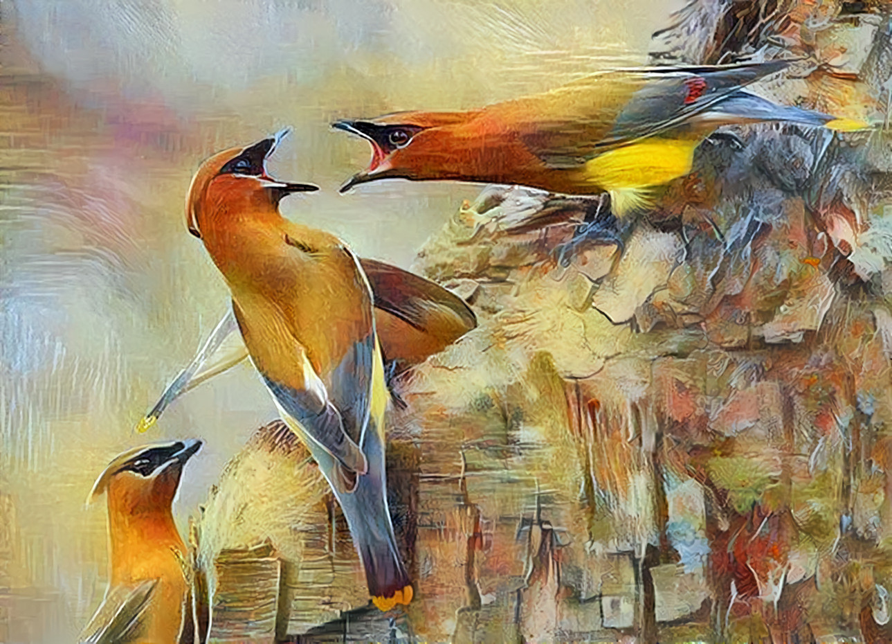 Cedar Waxwing Argument