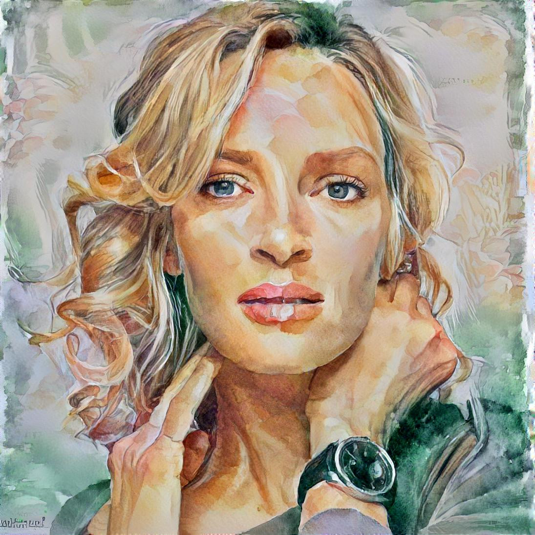 Portrait of UmaThurman