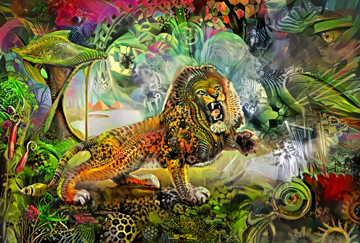 "Psychedelic king" (01) _ source: "Defiant"_original artwork by Ralf Schuetz