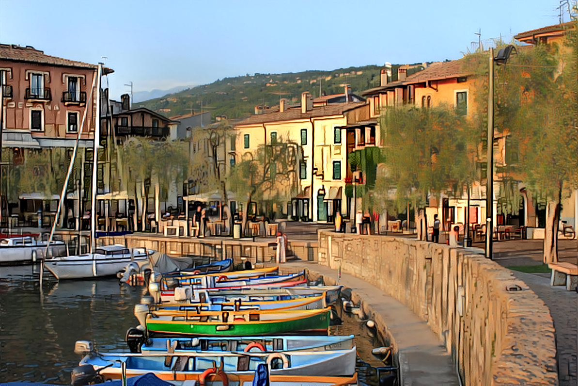 Source photographed at Torri del Benaco, Lake Garda, harbour