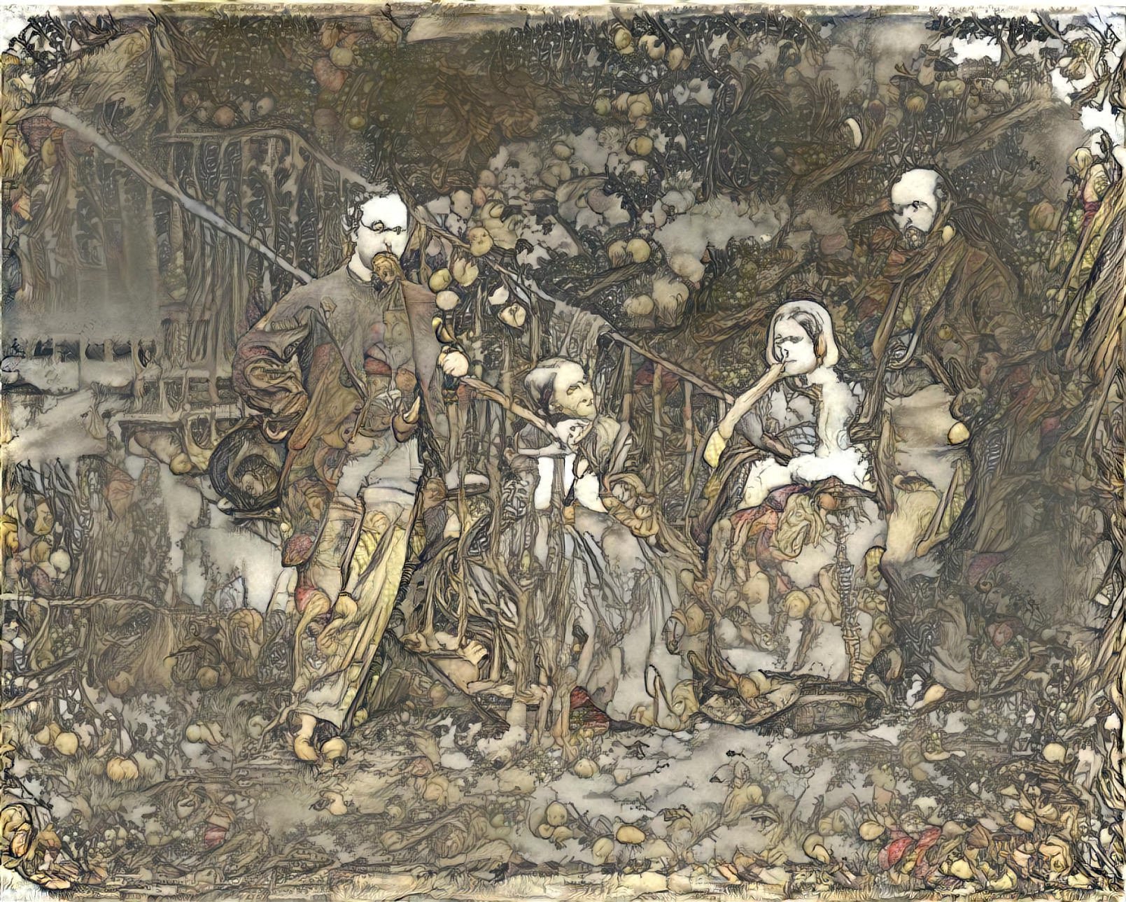 The Rossettis, by Arthur Rackham