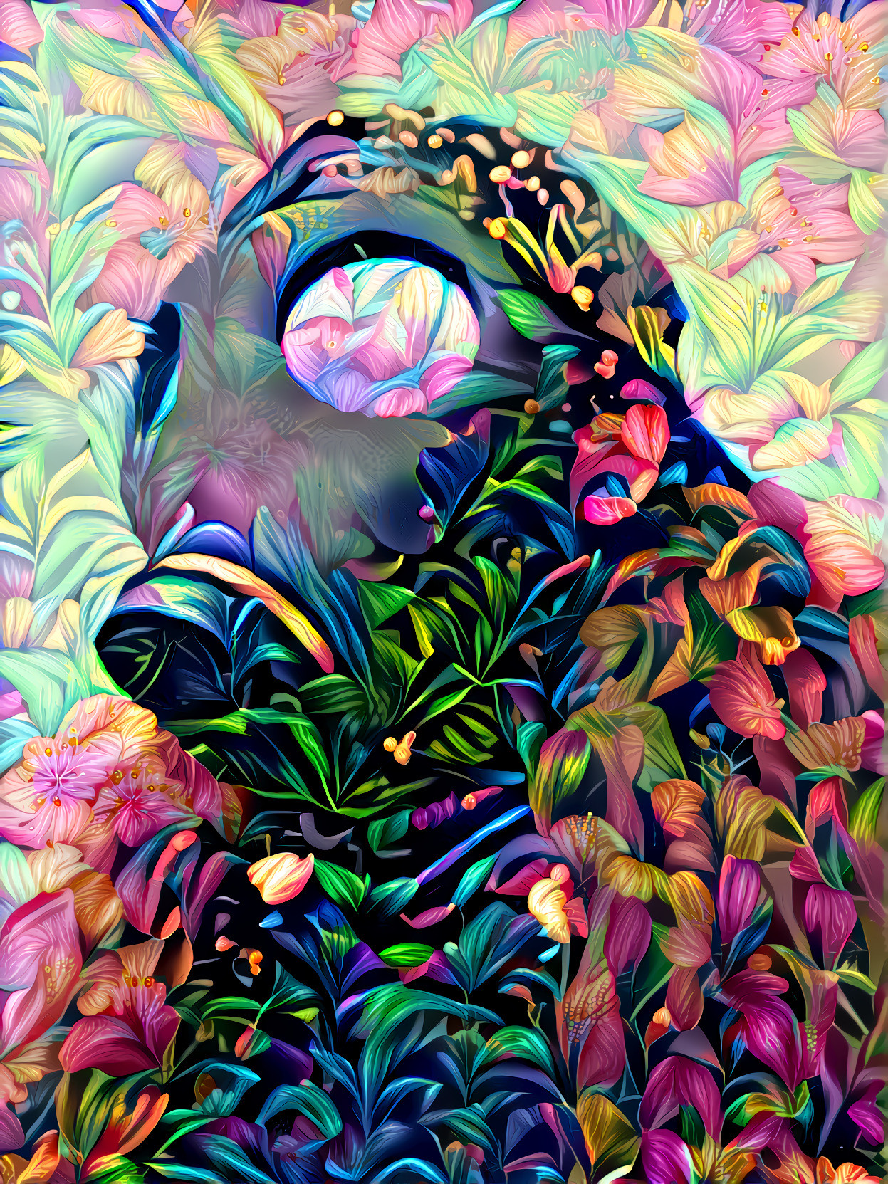 Gas mask garden