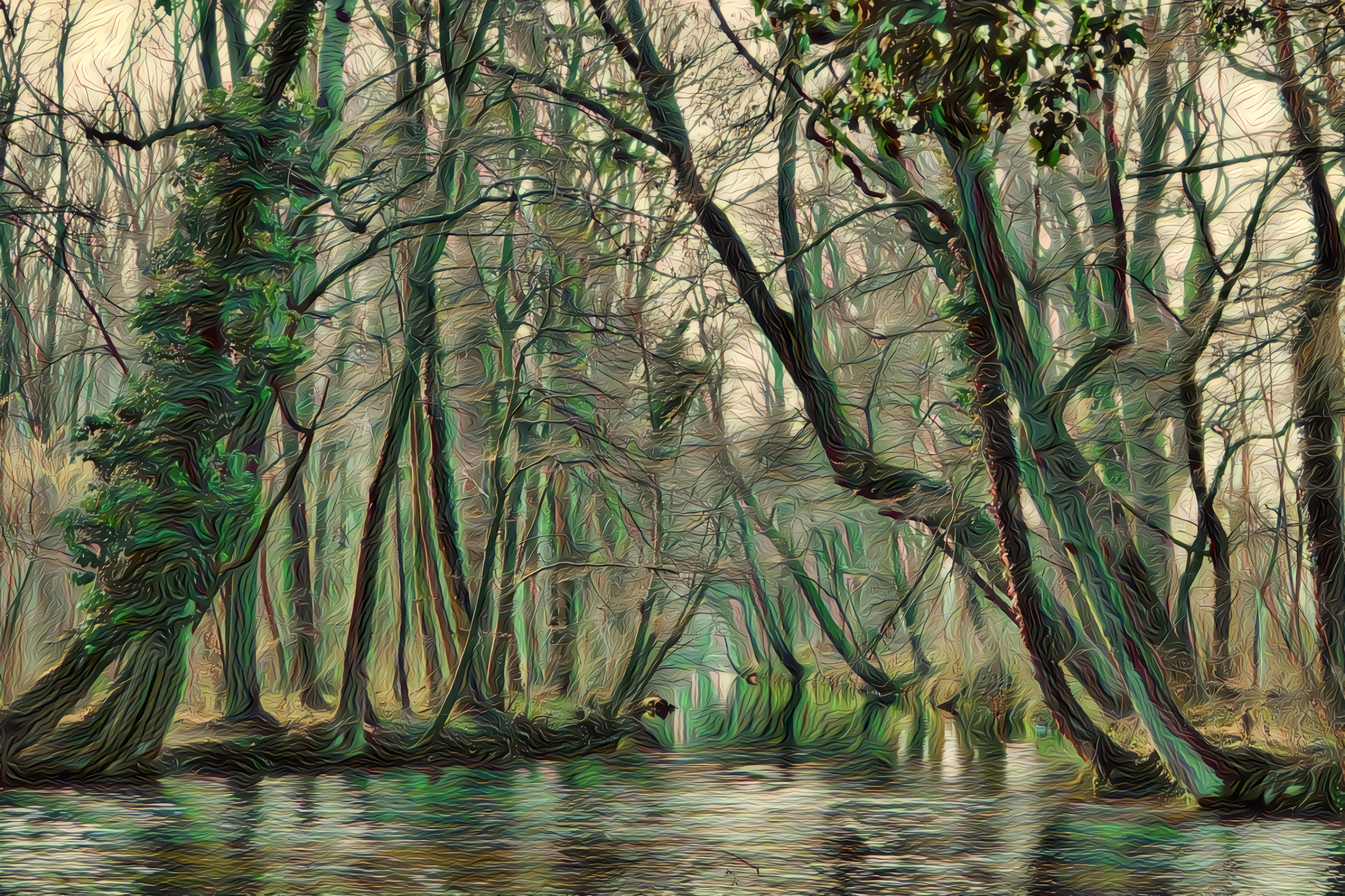 River through the Woods