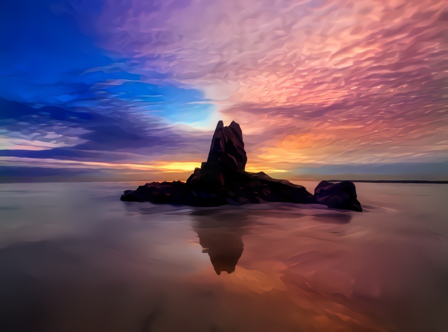 Newport Beach, California at Dusk