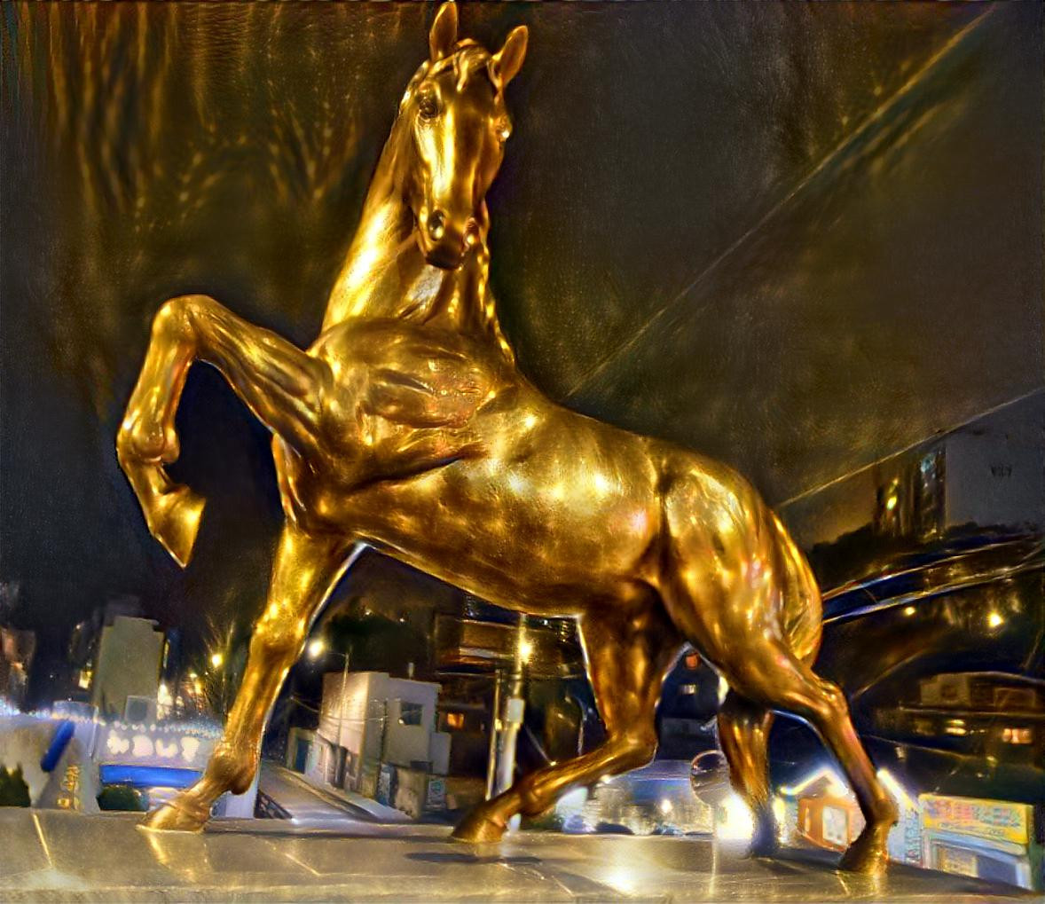 Horse, a representative symbol of the village (Yeongdo Island, Busan)