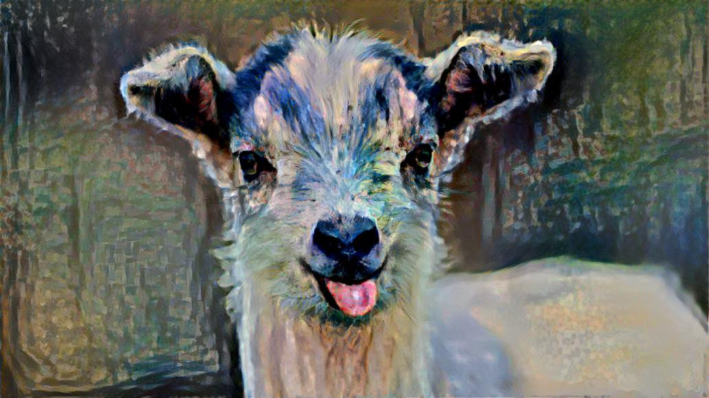 painting of goat