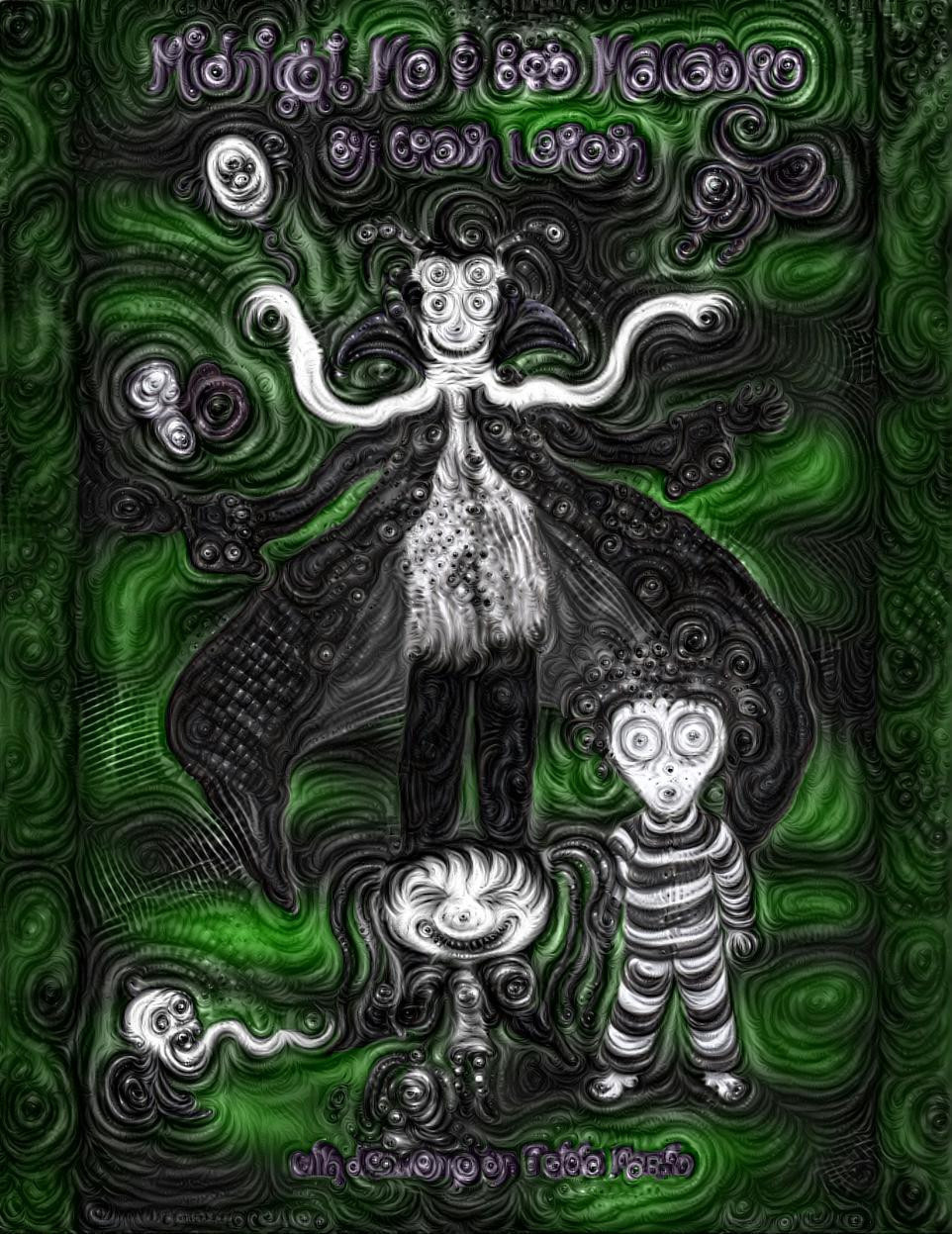 Poster I made for a book I illustrated called "Midnight, Me & Bob Macabre".