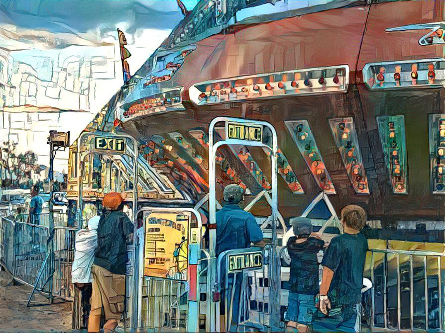 The Gravitron. Mesa County Fair