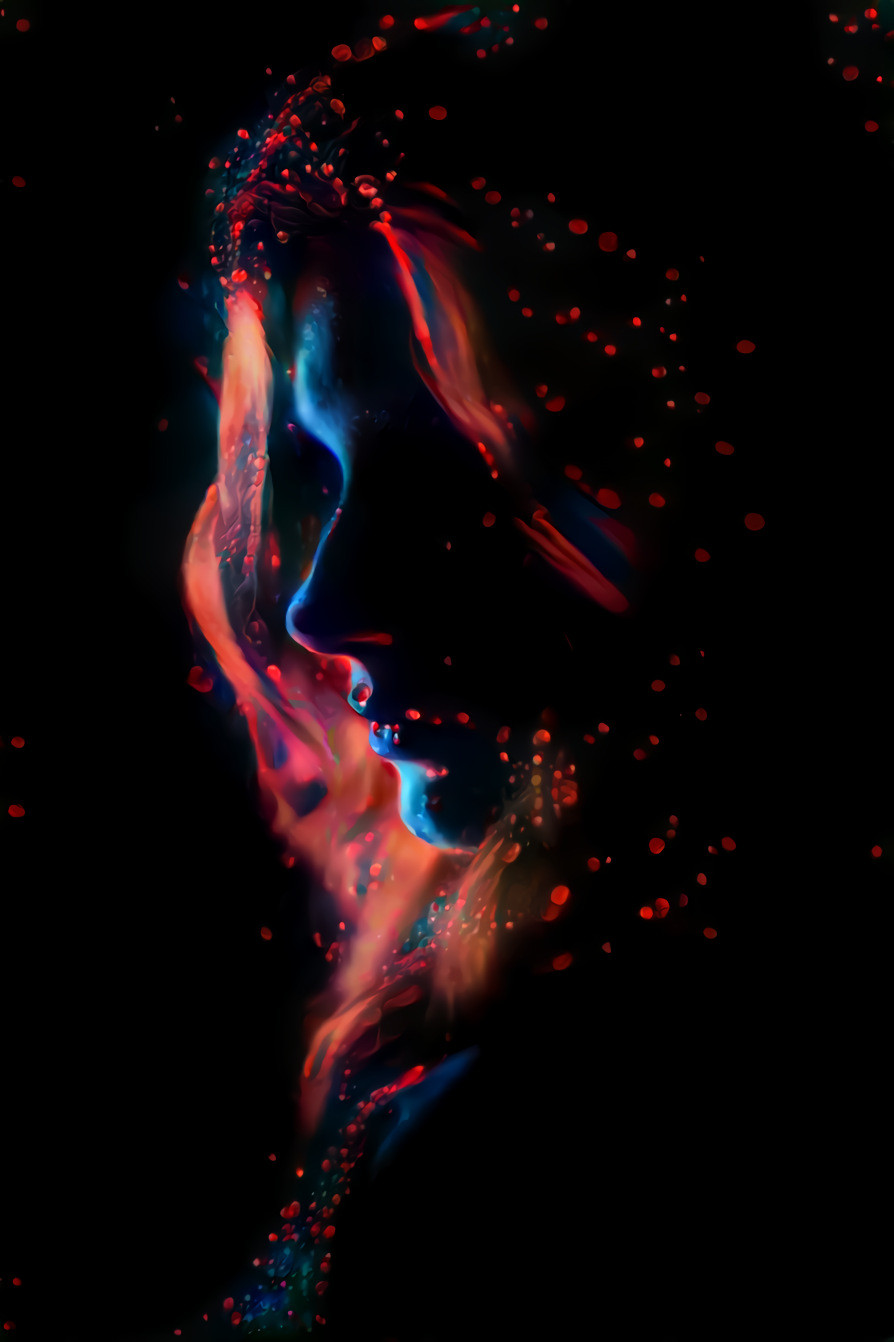 Fiery Fractal Face