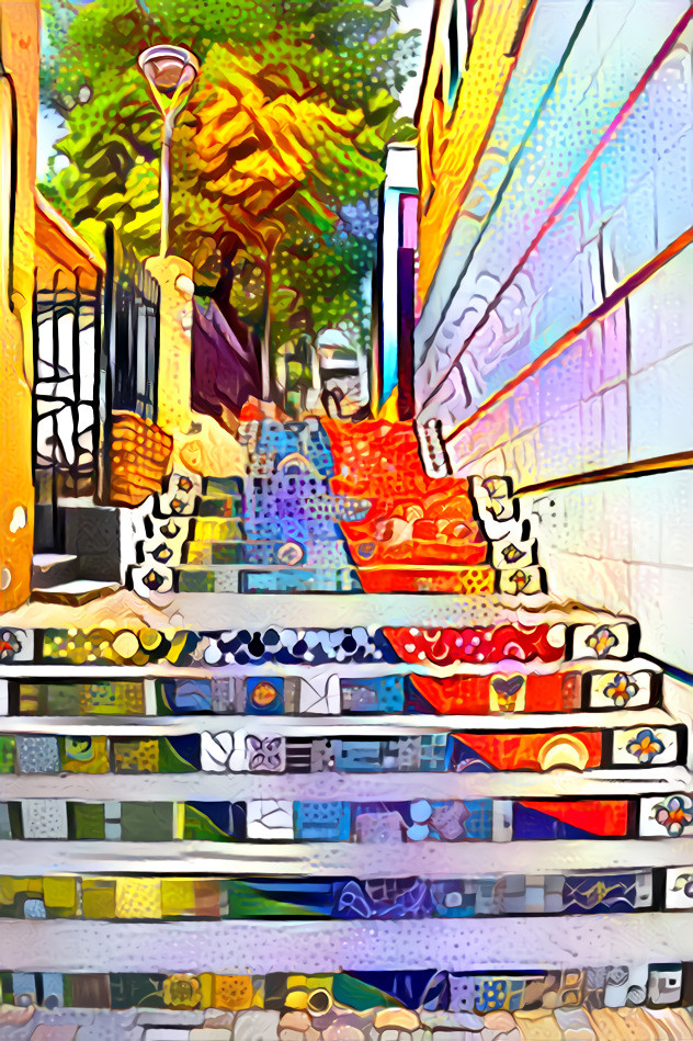 Multicolor staircase