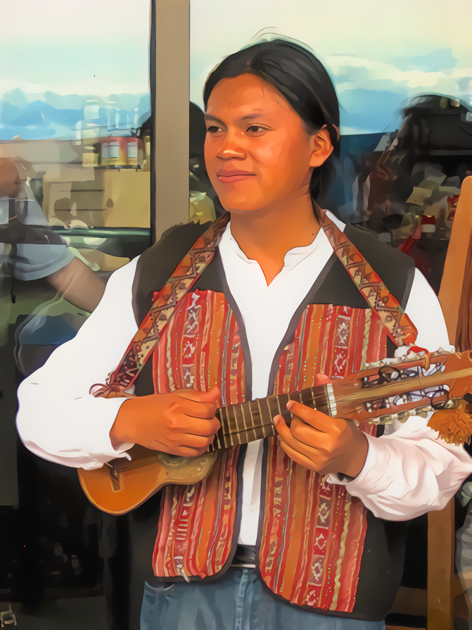 Pike Street Musician and his charango