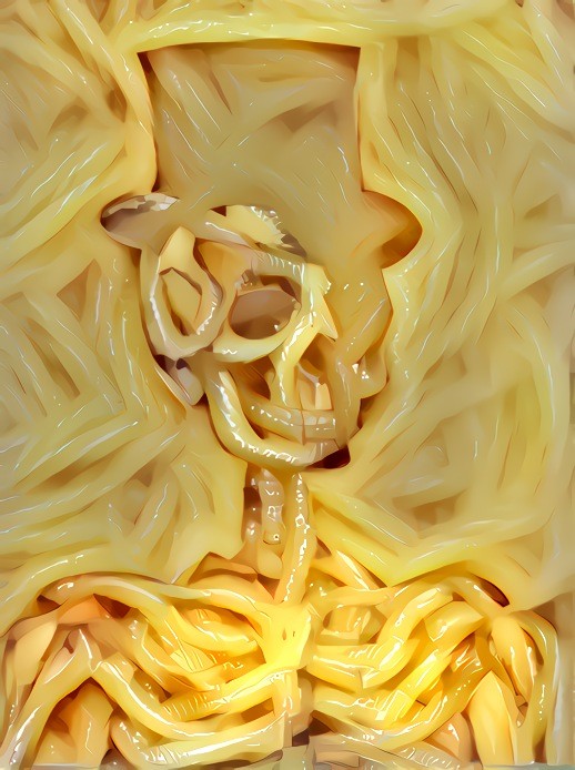 Top Hat Skelton in Pasta