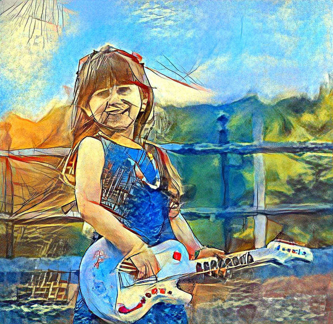 Girl with guitar