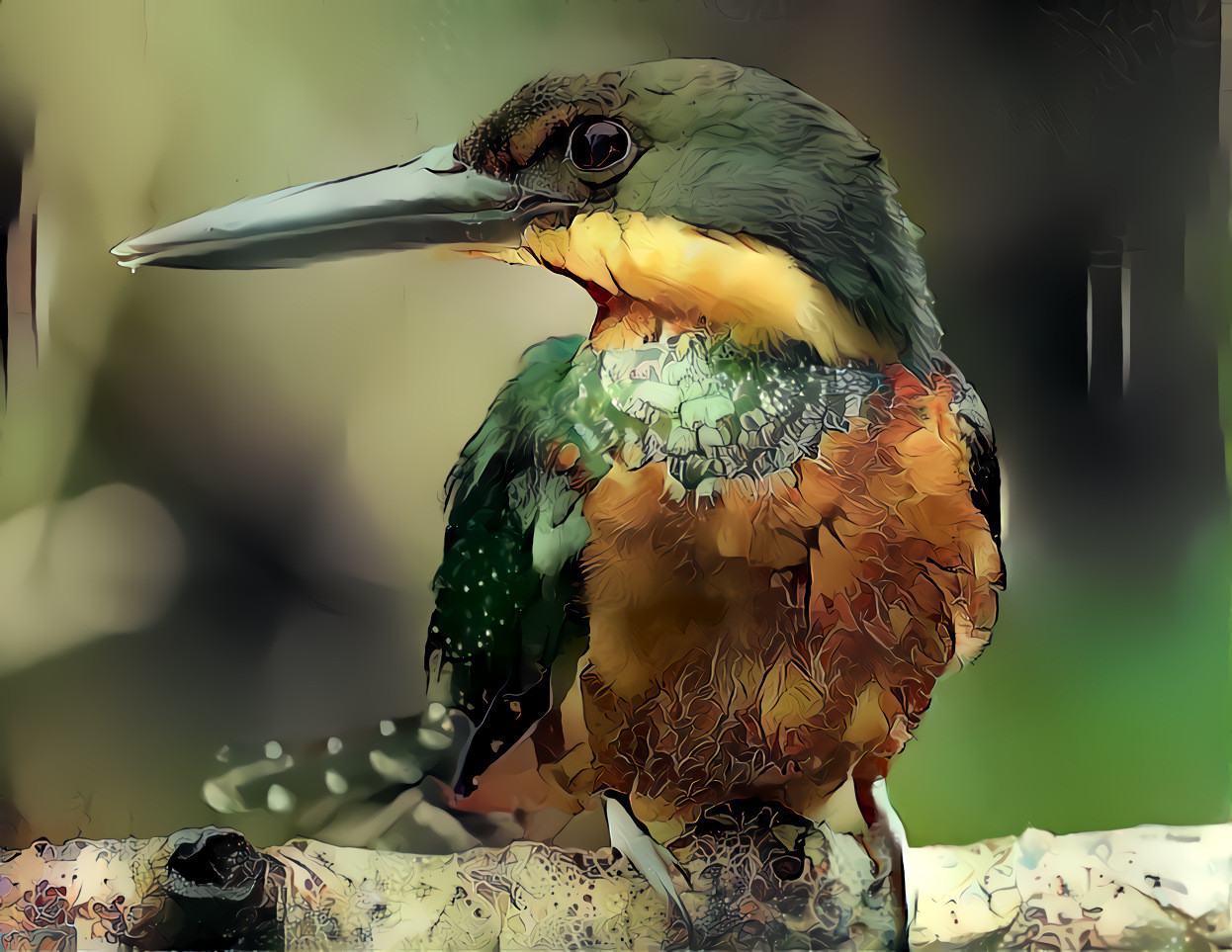 Green Kingfisher.....Style Sanne.....me!