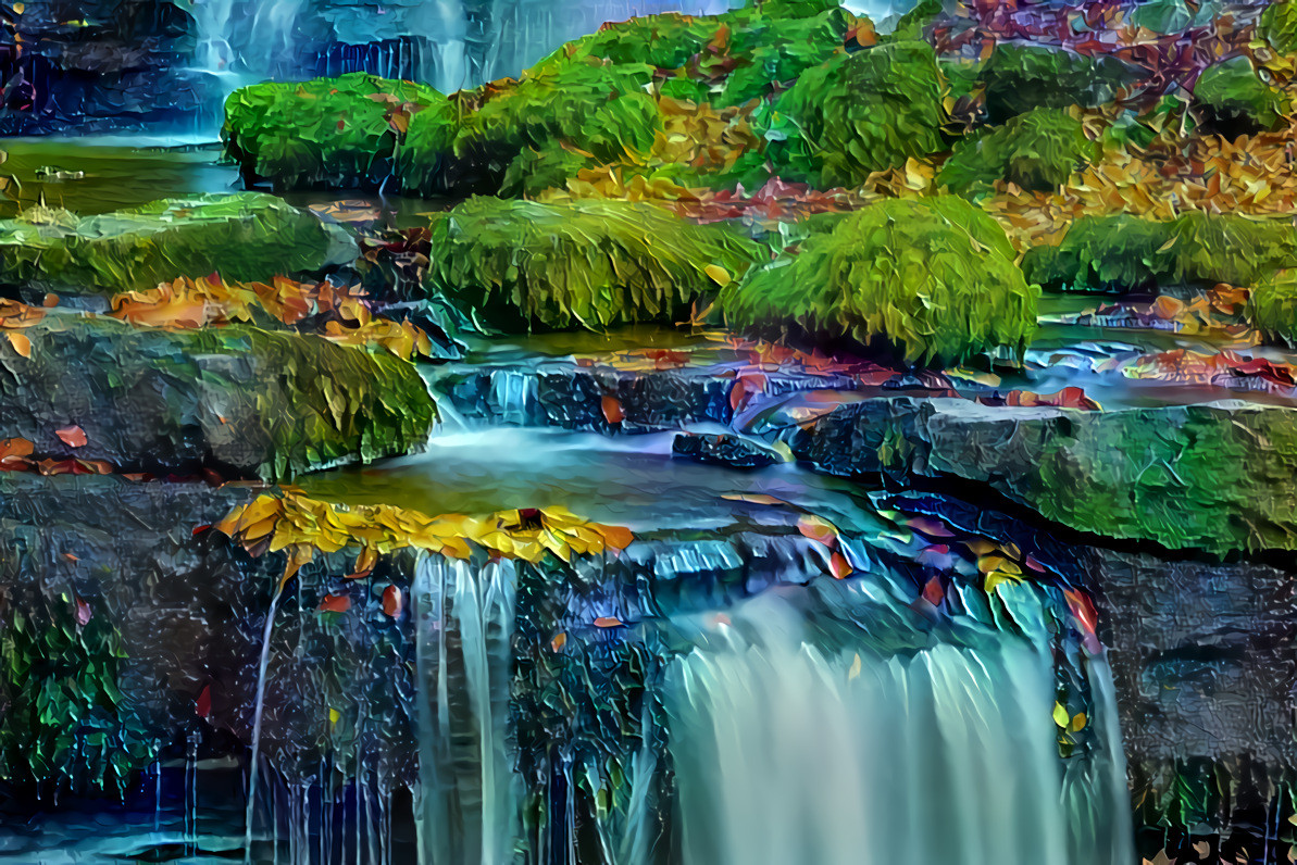 Waterfall in Yorkshire, England