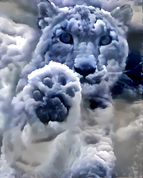 Cloud Leopard in Blue