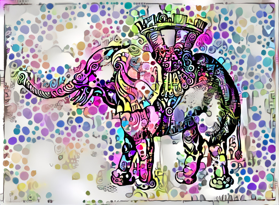 Schongauers psychodelic Elephant