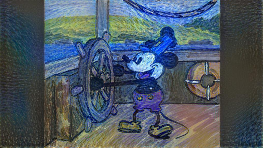 mickey mouse van gogh