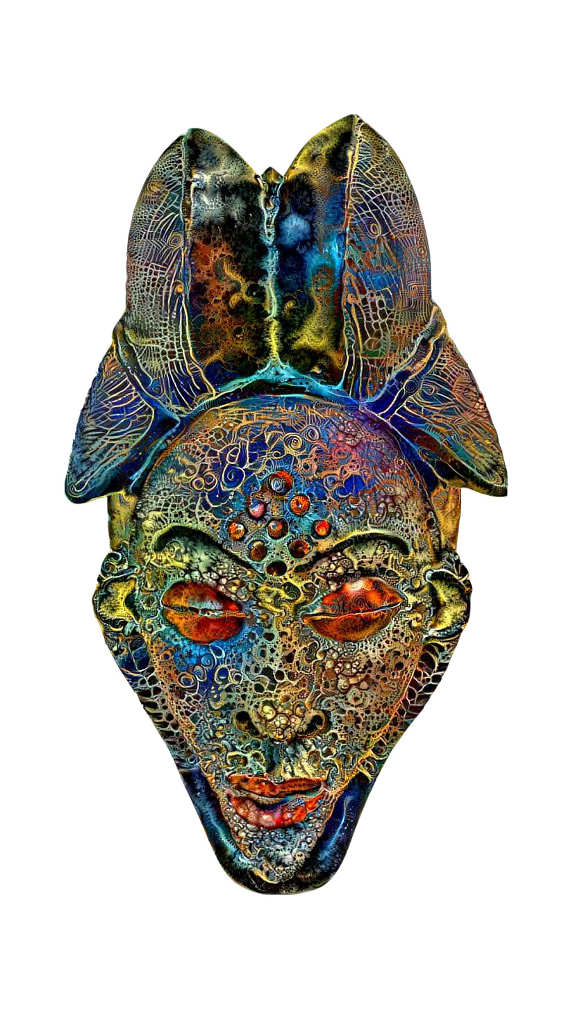 Vintage Gabonese Punu Mask