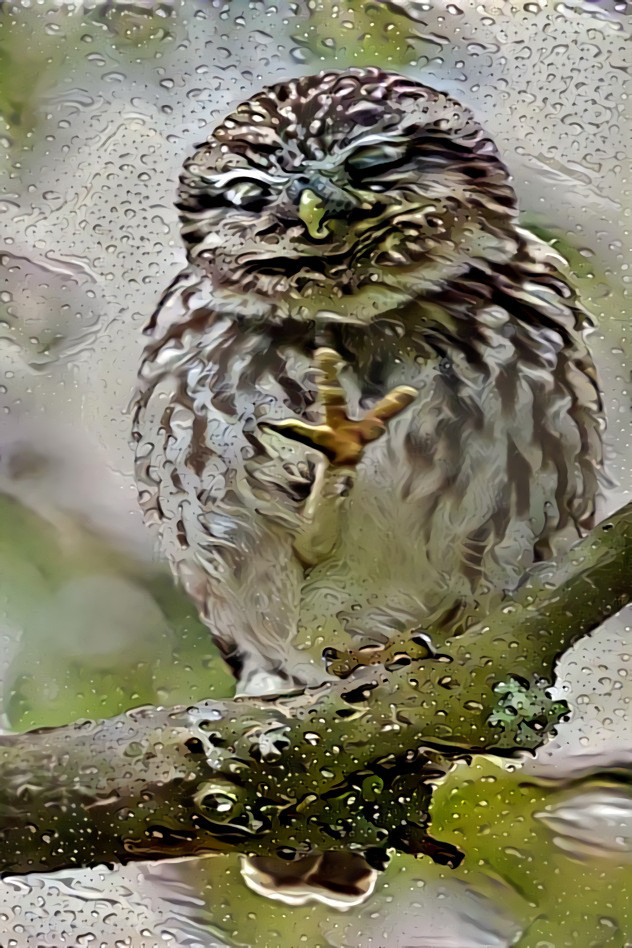 "Asking for a shelter from the storm" I (original photo: Hansruedi Weyrich)