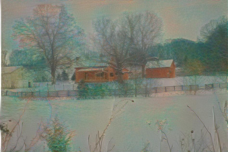 wintry farm