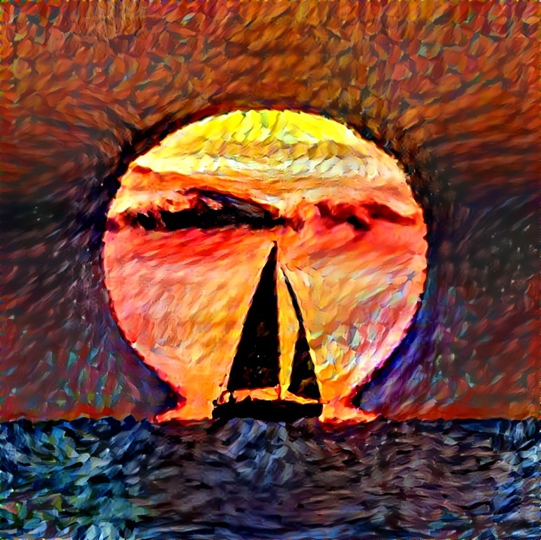 Sailboat At Sunset